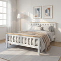 Artiss Wooden Bed Frame DOUBLE White PONY