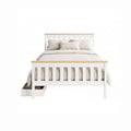 Artiss DOUBLE Bed Frame Wooden Platform 2 Storage Drawers White