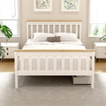 Artiss DOUBLE Bed Frame Wooden Platform 2 Storage Drawers White