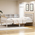 Artiss DOUBLE Bed Frame Wooden Platform 2 Storage Drawers White