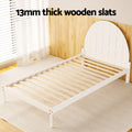 Artiss Wooden Bed Frame KING SINGLE White DALY
