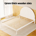 Artiss Bed Frame QUEEN White Wooden DALY