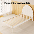 Artiss Single Bed Frame Wooden White DALY