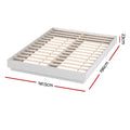 Artiss DOUBLE Bed Frame 16 Colour LED Light Wooden Platform