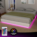 Artiss DOUBLE Bed Frame 16 Colour LED Light Wooden Platform