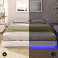Artiss DOUBLE Bed Frame 16 Colour LED Light Wooden Platform