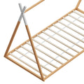 Artiss Kids Wooden House Bed Frame Single Oak ENID