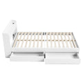 Artiss Bed Frame KING SINGLE Size with Charging Ports and 2 Drawers AURA