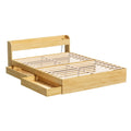 Artiss Queen Bed Frame with Charging Ports 2 Drawers