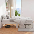 Artiss Wooden Bed Frame KING SINGLE White JADE