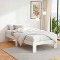 Artiss Wooden Bed Frame KING SINGLE White JADE