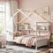 Artiss Kids SINGLE Bed Frame House Bed Solid Wood Montessori Bed for Toddler White