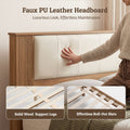 Artiss Queen Bed Frame with 2 Drawers, PU Leather Headboard & Charging Station