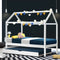 Artiss Wooden Trundle Daybed Kids House Frame White Single