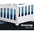 Artiss White Wooden Kids House Bed Frame - Single