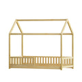 Artiss Wooden Kids House Bed Frame Oak Single