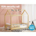 Artiss Wooden Kids House Bed Frame Oak Single