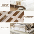 Artiss DOUBLE Bed Frame Storage Drawers White LED Light Charging