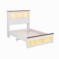 Artiss Single Bed Frame with Storage Bookcase Headboard and Footboard, White
