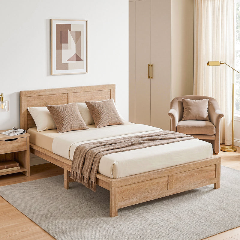 Artiss King Single Bed Frame Wooden Base Platform