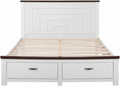 Artiss Queen Wooden Bed Frame and 2 Bedside Table Bedroom Furniture Set