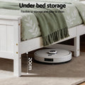 Artiss Queen Bed Frame with Storage Headboard and Footboard Wooden Bed Base White