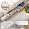 Artiss DOUBLE Bed Frame Wooden White 2 Storage Drawers SOFIE