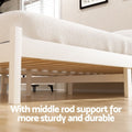 Artiss DOUBLE Bed Frame Wooden White 2 Storage Drawers SOFIE