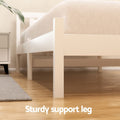 Artiss DOUBLE Bed Frame Wooden White 2 Storage Drawers SOFIE