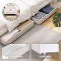Artiss QUEEN Bed Frame Wooden Platform 2 Storage Drawers White