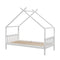 Artiss Wooden Kids Single Bed House Frame White Timber Base