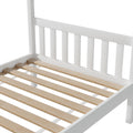 Artiss Wooden Kids Single Bed House Frame White Timber Base