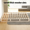 Artiss Bed Frame KING Size Pine Timber Wooden Base Mattress Platform