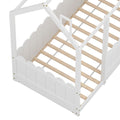 Artiss Single Wooden House Bed Frame White Kids