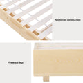 Artiss QUEEN Floating Bed Frame Timber Platform Wooden Mattress Base