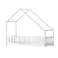 Artiss Single Kids House Bed Frame Wooden White