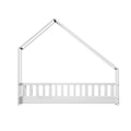 Artiss Single Kids House Bed Frame Wooden White