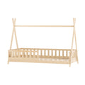 Artiss Kids Wooden House Bed Frame Oak Single