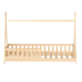 Artiss Kids Wooden House Bed Frame Oak Single
