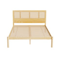 Artiss DOUBLE Bed Frame Rattan Wooden RITA