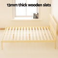 Artiss DOUBLE Bed Frame Rattan Wooden RITA