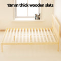 Artiss QUEEN Bed Frame Rattan Wood RITA