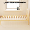 Artiss Single Bed Frame Rattan Wooden RITA