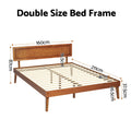 Artiss QUEEN Bed Frame Wooden Walnut Splay Base
