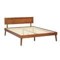 Artiss QUEEN Bed Frame Wooden Walnut Splay Base