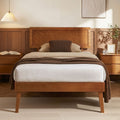Artiss Single Bed Frame Wooden Walnut Splay Base