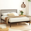 Artiss DOUBLE Bed Frame Wooden Walnut Timber Platform VISE