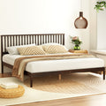 Artiss KING Bed Frame Wooden Timber Walnut Mattress Platform