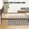 Artiss KING Bed Frame Wooden Timber Walnut Mattress Platform