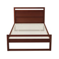 Artiss KING SINGLE Bed Frame Wooden Walnut WITTON